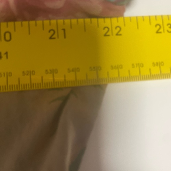 THML Anthropologie Boho Beige Floral V Neck Short Sleeve Dress Womens XL - Picture 7 of 10